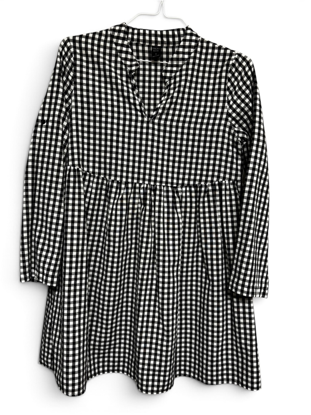 Black and White Gingham Women’s Dress - Size S